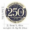 4x USA 250TH Anniversary Pins Commemorative Badges for Backpack Bag Hats