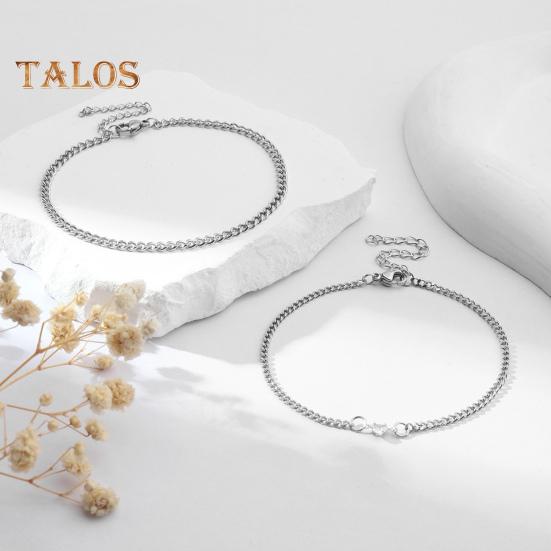 2Pcs Women Charm Bracelet Shiny Rhinestone Inlaid Adjustable Fit Wristband Anniversary Birthday Jewelry Gift
