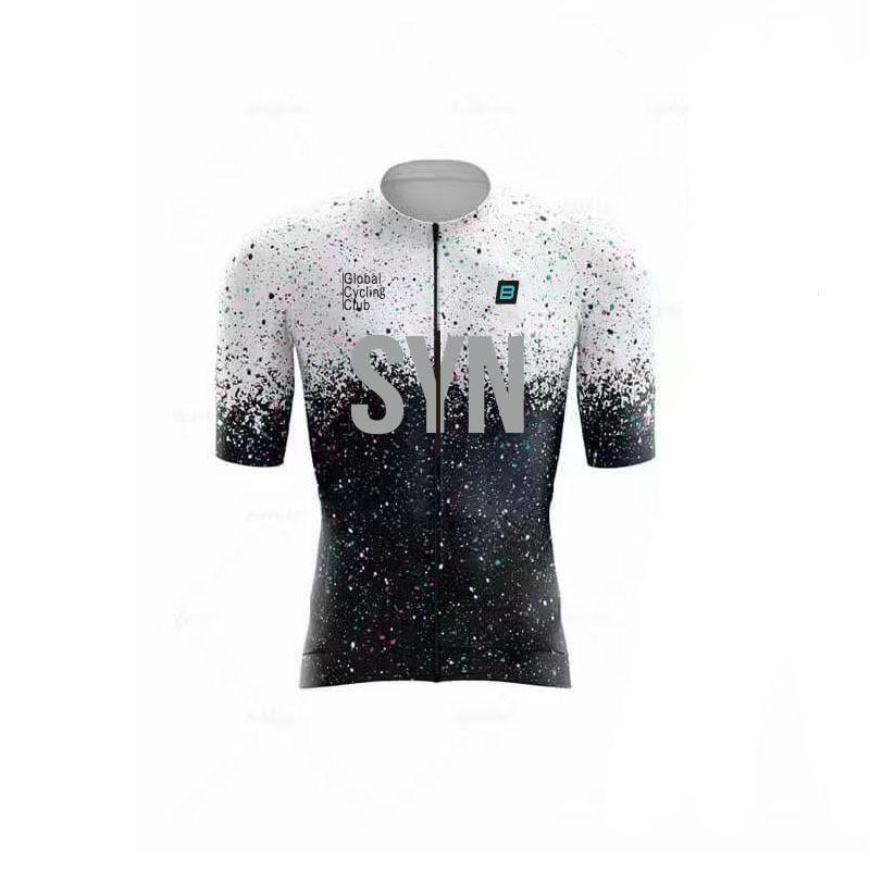 Mens Cycling Jersey Set Short Sleeve Quick Dry Breathable Bike Riding Kit Summer Compression Fit