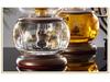 Large Windproof Crystal Oil Lamp Holder for Buddha Offering - Heat-Resistant for Long-Burning Liquid Ghee in Household or Temple.