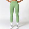 New High Waist and Hip Lifting Fitness Pants for Women, Tight and Seamless Yoga Pants, Elastic and Abdominal Tight Sports Pants