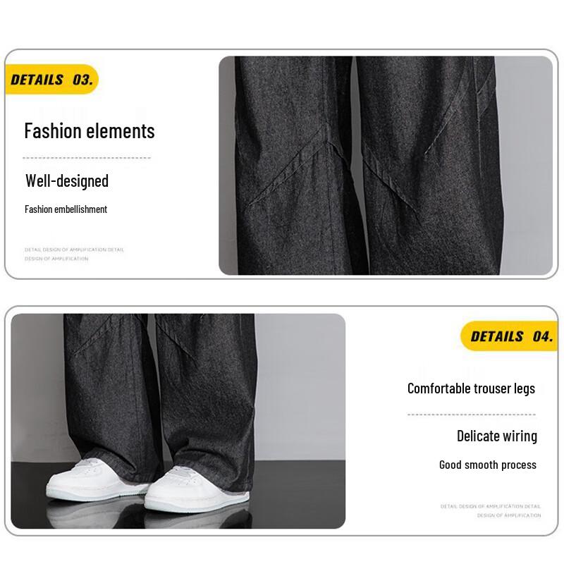 PLAYBOY Men's American Style Loose Straight Jeans