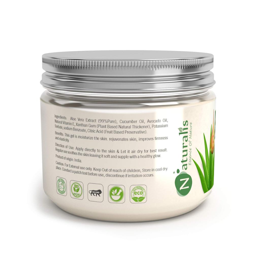 Naturalis Essence of Nature Aloe Vera Gel Raw (Cucumber and Avocado), 300g