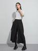 Xitao Casual Patchwork Pant Solid Color Elastic Waist Women Wide Leg Pants LYD1780