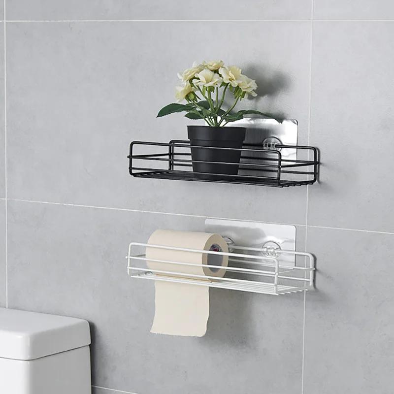Bathroom Shelf Shower Shelves Shampoo Holder Cosmetic Rack Basket Corner Wall Mounted Kitchen Storage Accessories Home Organizer