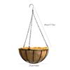 Coconut Flower Pot Hanging Basket Wrought Flowerpot Decorative Succulent Plant Pots Wall Mount Iron