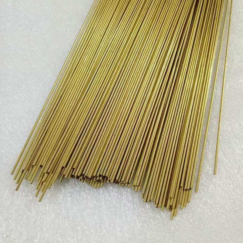 Durchmesser 1 mm 1,5 mm Messingstange Rohr Dünner Rundstab Kupferdraht Ultraleichte Tonmodell-Szene Stütze DIY-Modellteile Länge 200/250 mm