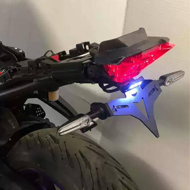 For Yamaha MT-07 FZ-07 YZF-R7 MT FZ 07 YZF R7 Exhaust Shield License Plate Holder Rear Tail Tidy Fender Eliminator Accessories