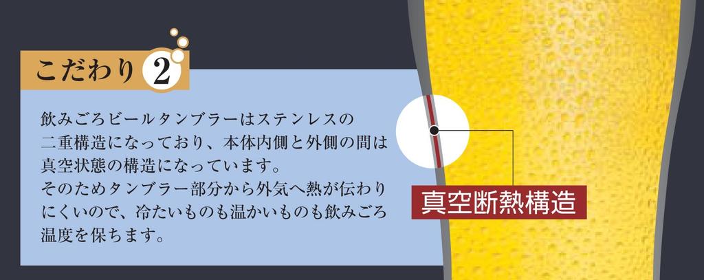 Doshisha Drinking Beer Tumbler, 300ml, Mirror, DSB-300ML