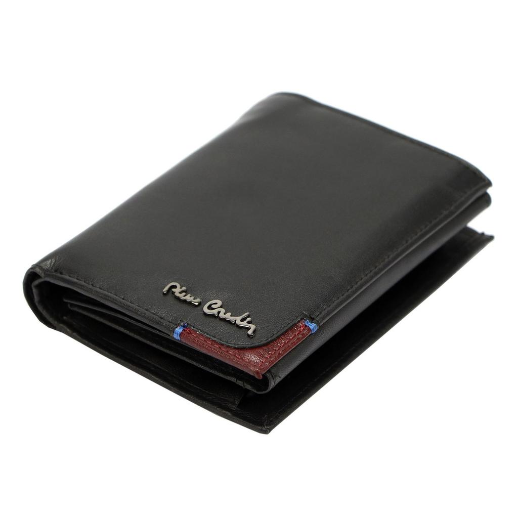 Składany Skórzany męski portfel Pierre Cardin RFID