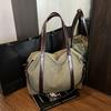 Stylish Canvas Shoulder Bag for Women with Wide Strap and Spacious Design