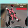 Mountain Bike Smartphone Holder Abs Stainless Steel Shockproof Navigation Mount For Cycling Enthusiasts