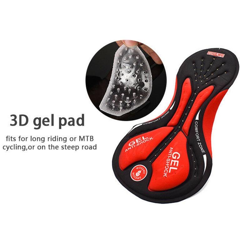 Ropa interior de ciclismo para hombre con acolchado 3D de gel de primera calidad y tejido de malla de alta elasticidad