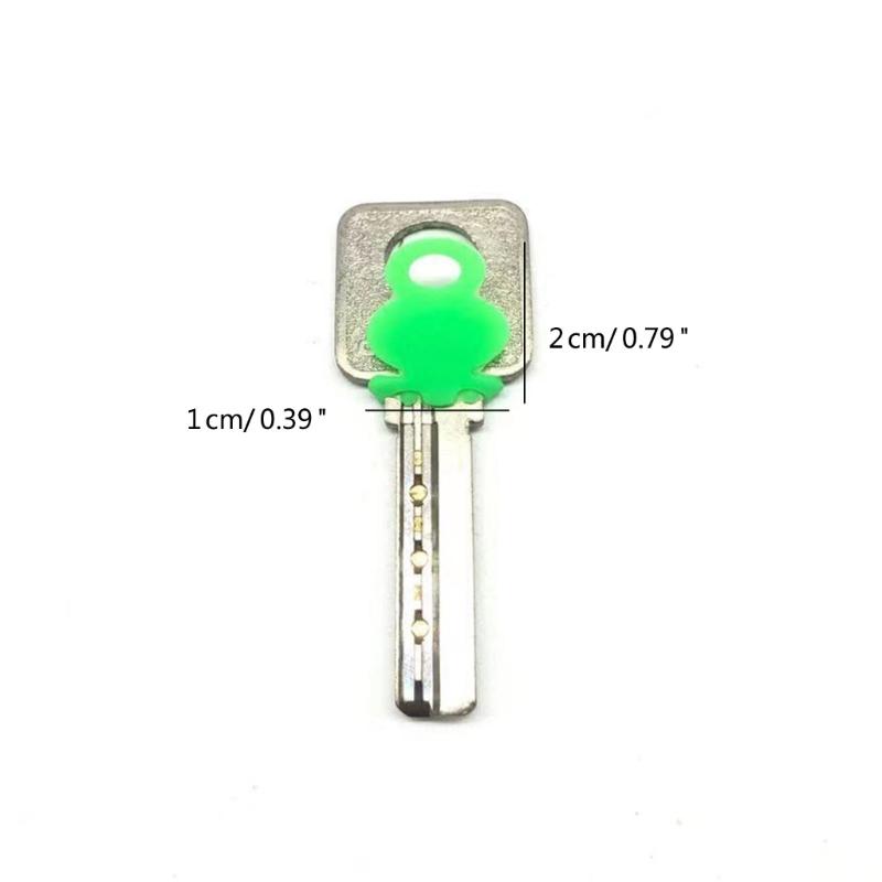 Pack of 12 Colorful Key Identifiers Key Differentiation Rings Flexible Silicone Labels Practical Key Recognition Rings