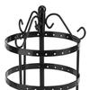 3Colors Creative 3Tiers 72Holes Rotatable Earring Organizer Display Stand Metal Jewelry Holder