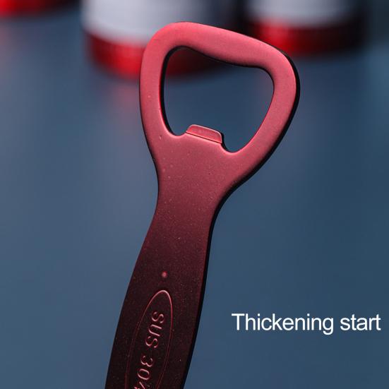 Bottle Opener Portable Double Head Labor-saving Stainless Steel Colorful Beer Bottle Cap Opener Kitchen Tool for Daily Use