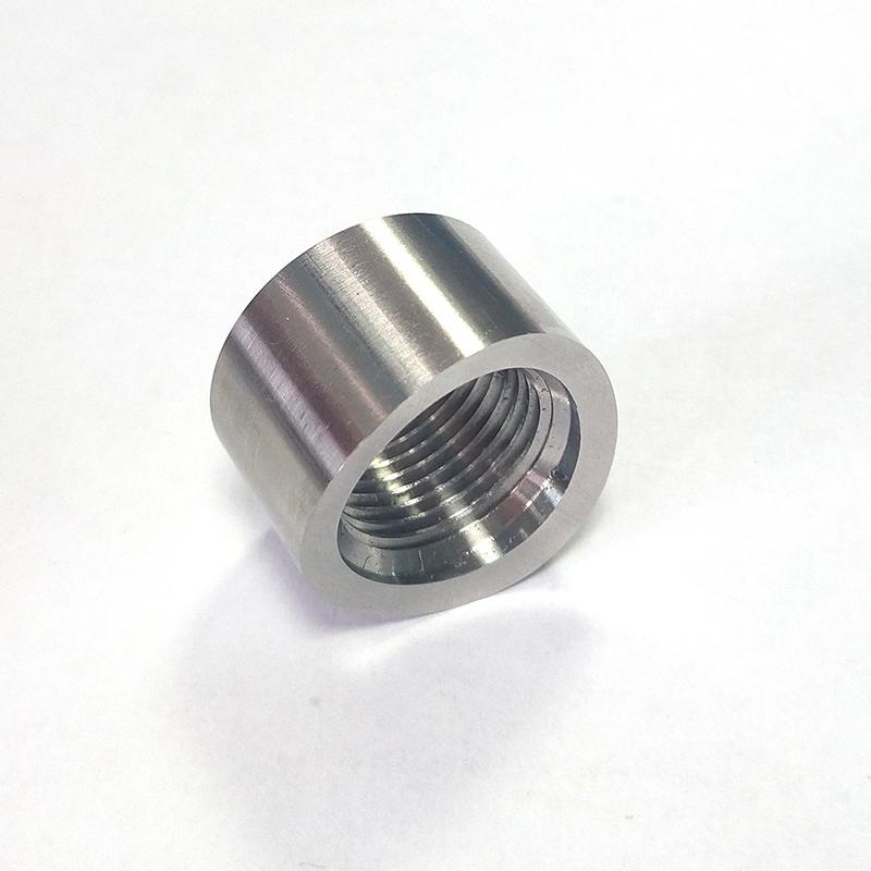 2pcs M18x1.5 02 Oxygen Sensor Base Gap Curve Notched Nut Weld Bung Bsae Round Nut