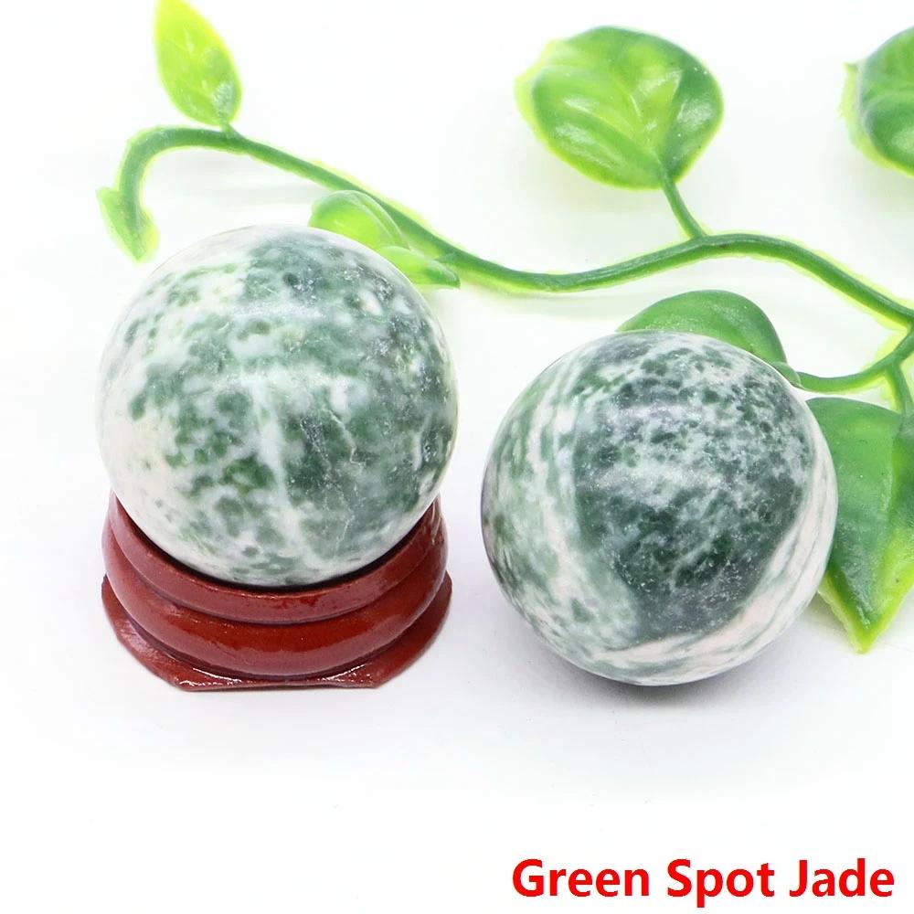 30Mm Crystal Ball Natural Reiki Healing Quartz Stone Globe Energy Gemstone Fengshui Sphere Wicca Chakra Massage Home Decor Gifts