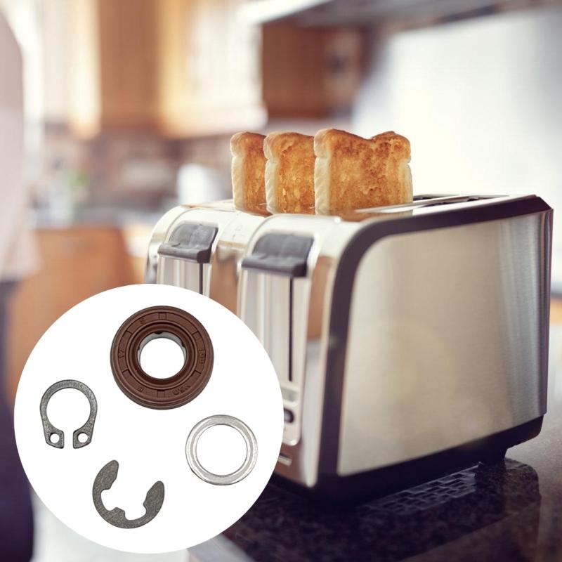 Rubber Bearing Seals and Retaining Clips Heavy Duty Pan Seal Kit for Bread Machines Accessories Easy to Install