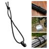 Versatiles Cord Fastening Clip Regulable Length Quickly Release Mechanism for Camping Gear Arrangement