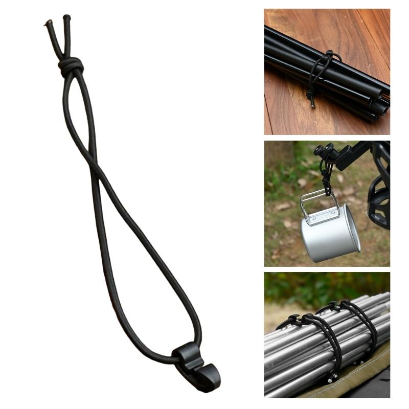Versatiles Cord Fastening Clip Regulable Length Quickly Release Mechanism for Camping Gear Arrangement