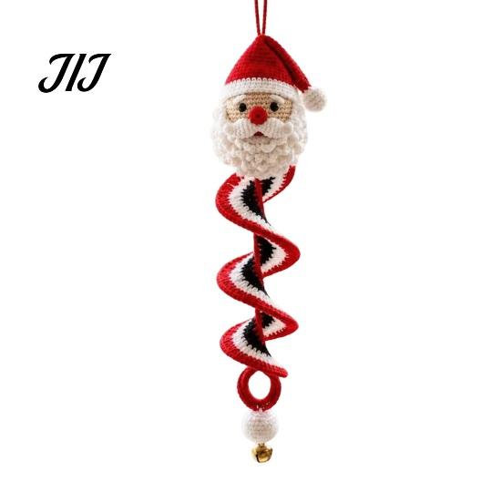 Christmas Stocking Fillers for Crafters Spiral Crochet Kit, DIY Snowman Santa Craft Festive Decoration Making Kit Handmade Hanging Ornament