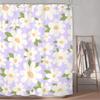 Floral Daisy Shower Curtain For Bathroom Bathtub Waterproof Plant Aesthetic Bathroom Curtain With Hooks Botanical Bath Curtain