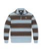 Goldeunbeeo (W) Stripe Half Zip-Up T-Shirt G5Taw25722Bux
