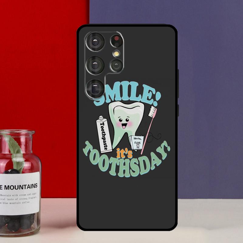 Dentist Dental Tooth Funda Case For Samsung Galaxy S25 Ultra S9 S10 S20 S21 S22 Plus S23 Ultra S24 FE Phone Cover