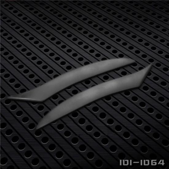 Real Carbon Fiber Headlight Eyebrows Eyelids Cover For Mazda RX8 2008 - 2012 RX 8 FRP fiber glass Black primer eyebrow 1 pair Fiber glass