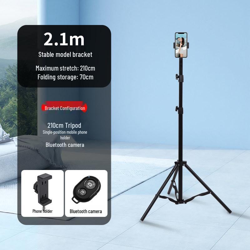 Tragbares Bodenstativ mit Fülllicht für stabiles mobiles Streaming, Kunstprüfungen und Online-Kurse
