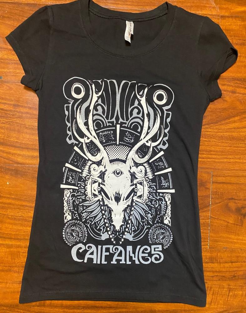 CAIFANES Rock en Espanol Women s Black Stretch Graphic T-Shirt- NWOT Unisex T-Shirt M