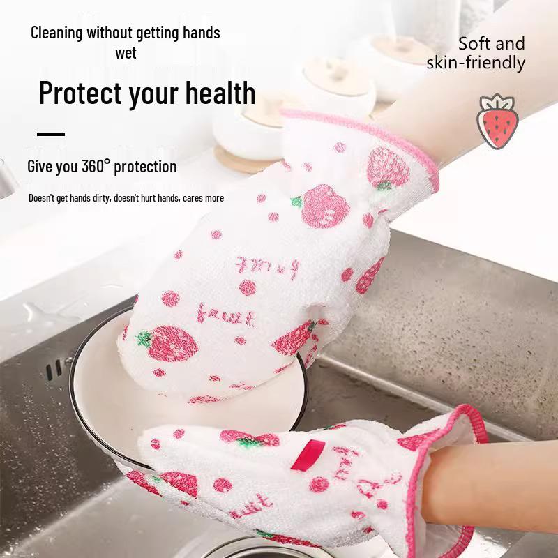 Spülhandschuhe aus Bambusfaser: Ölbeständige, Wasserdichte, Hitzebeständige Reinigungshandschuhe