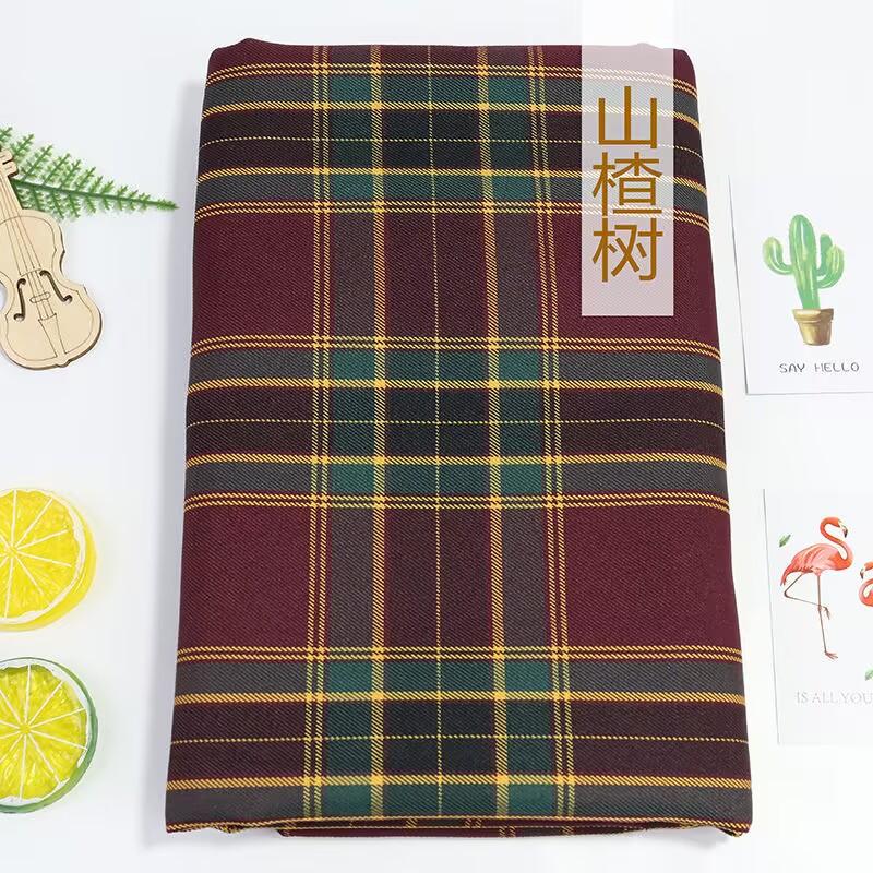 Plaid Fabric Smooth By 0.5 Meter for Clothing Dresses Sewing Japanese-style Jk Uniform Cloth Needlework Breathable Anti-wrinkle