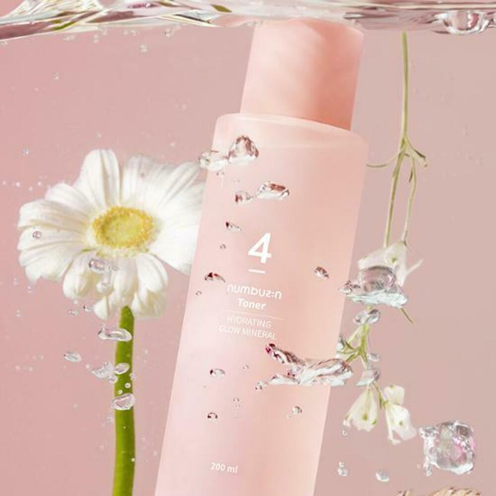 NUMBUZIN Nu. 4. Set special de toner mineral hidratant Glow 200 ml (+ Cadou special: 50 ml)