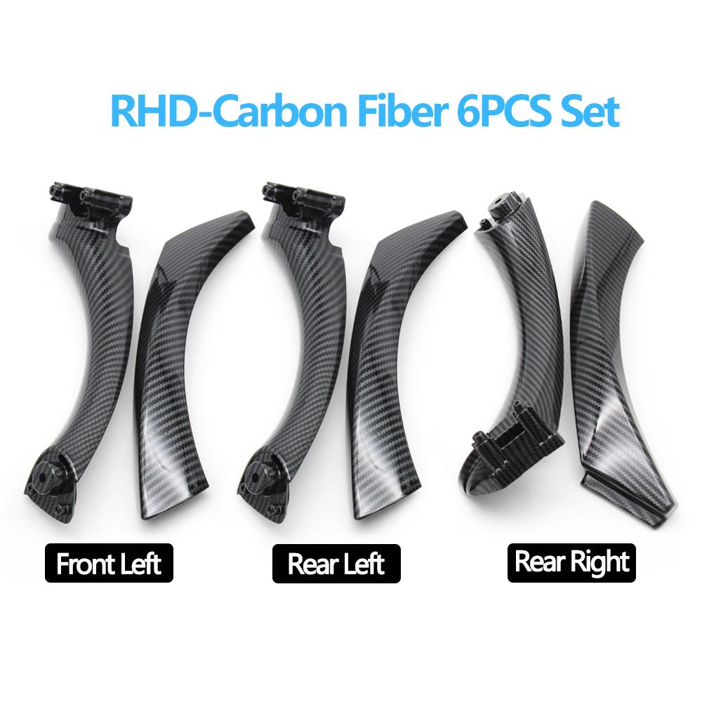 6PCS Set LHD RHD Front Rear Left Right Interior Passenger Door Pull Handle For BMW 3 Series E90 E91 316i 318i 320 325 328i