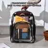 17" Transparenter Rucksack Wasserabweisend Transparenter Rucksack Strapazierfähig Durchsichtiger Rucksack Große Kapazität Buchertasche Schultasche