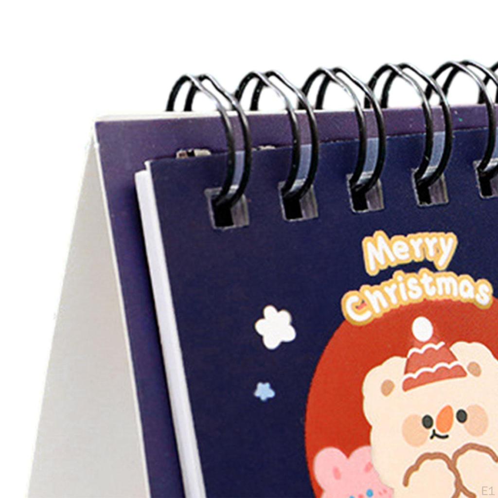 Standing Desk Calendar, Twin Wire Binding Calendar for Home, Desktop Ornaments