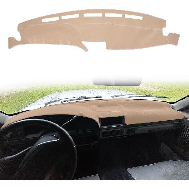 Dashboard Cover  Fit For Ford F150 F250 F350 Bronco Pickup Truck 1987 1988 1989 1990 1991 Dash Cover Mat Pad Carpet (Dark Gray)