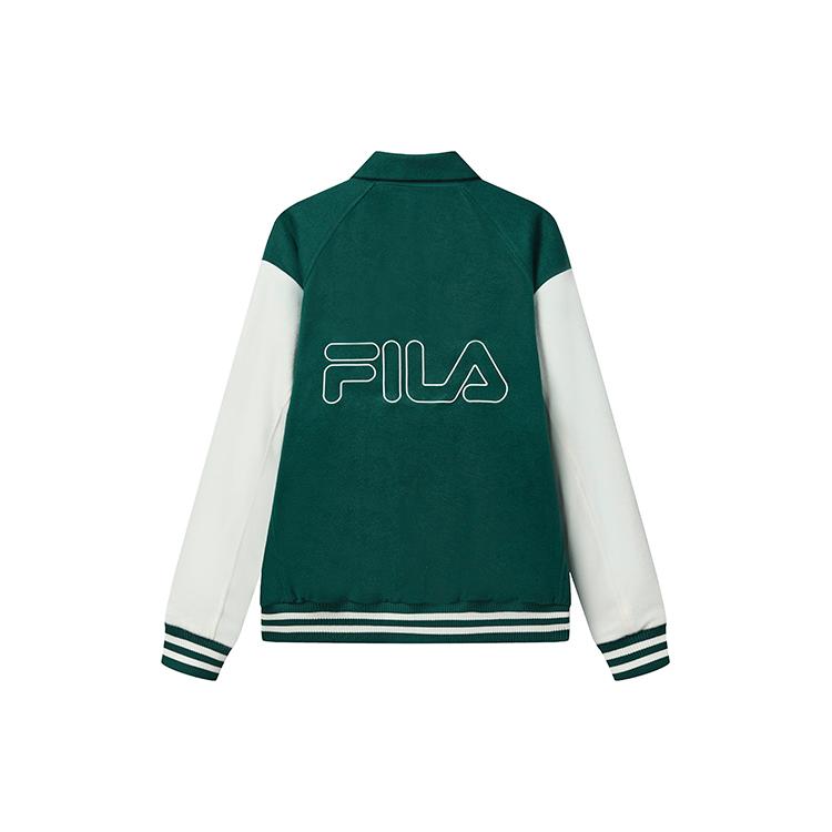 

New FILA Baseball Jacket Women s Wheat Sprout Green F11W319707F-GN L