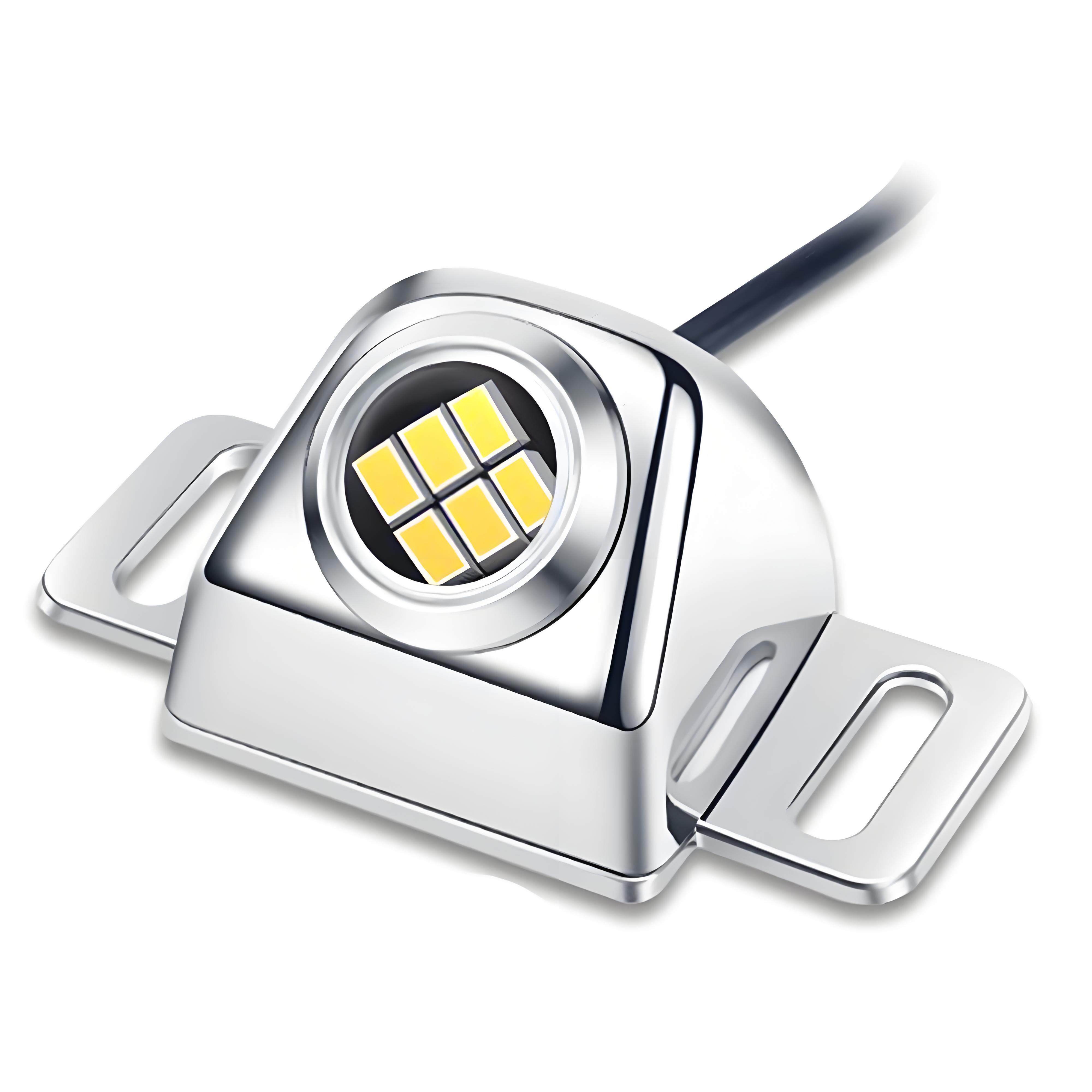 

1x Автомобильный грузовик светодиодный фонарь заднего хода мигающий предупреждающий фонарь универсальный автомобильный мотоцикл вспомогательный резервный парковочный фонарь водонепроницаемый светодиодный задний фонарь серебряный