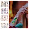 Halloween Stickers Tattoo Children Cartoon Night Glow Kid Party Prop Makeup