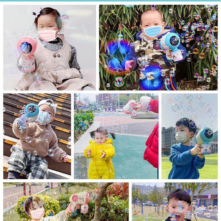 2025 New Model Handheld Electric Bubble Gun Toy for Girls