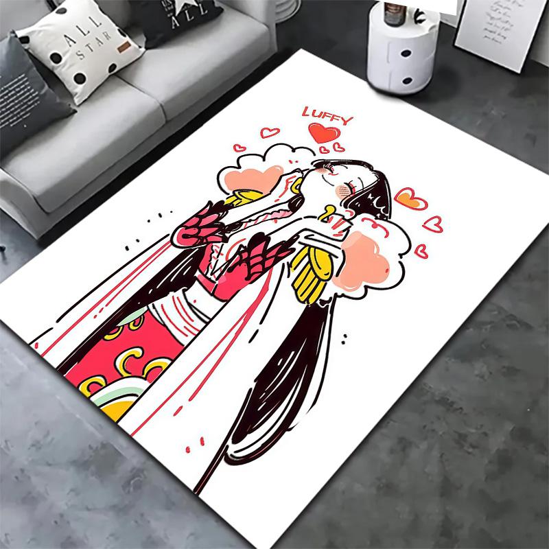 One Piece Boa Hancock Carpet Rug For Living Room Bedroom Home Sofa Decoration Kids Play Nonslip Floor Mat