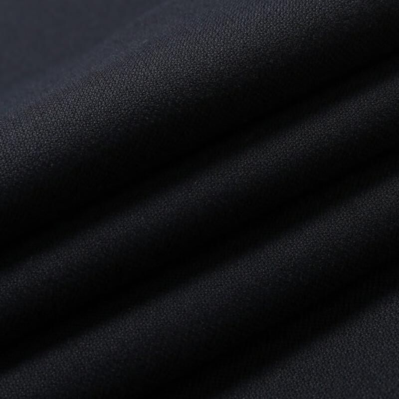 Yageer Men's Black Business Casual Straight-Leg Trousers VCDP329979AWA