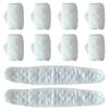 Topwon 10 Pcs Baby Belly Band Newborn Belly Binder Infant Umbilical Cord Band Belly Button Warp Registry Must Haves Gift Cotton