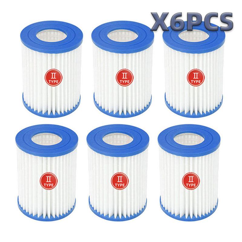 Swimming Pool Filter Compatible for Cartridge Type II, Replacement Hot Tubs Filter Compatible with Lay Z Spa Filter #58094 Pump