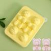 Stampo per Blocchi di Ghiaccio a Forma di Orso Creativo Silicone per Alimenti Scatola per Ghiaccio Domestica Stampo per Ghiaccio a Cartone Animato Operazione di Sformo Facile Viene Fornito con Imbuto