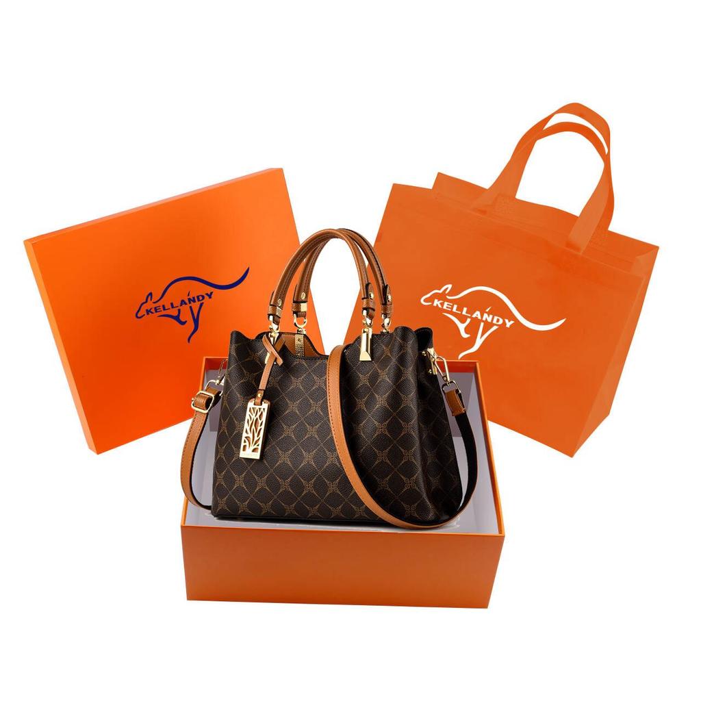 Lindy Kangaroo 2025 Genuine Leather Women's Crossbody Handbag - Soft Festival Gift for Mom with Gift Box