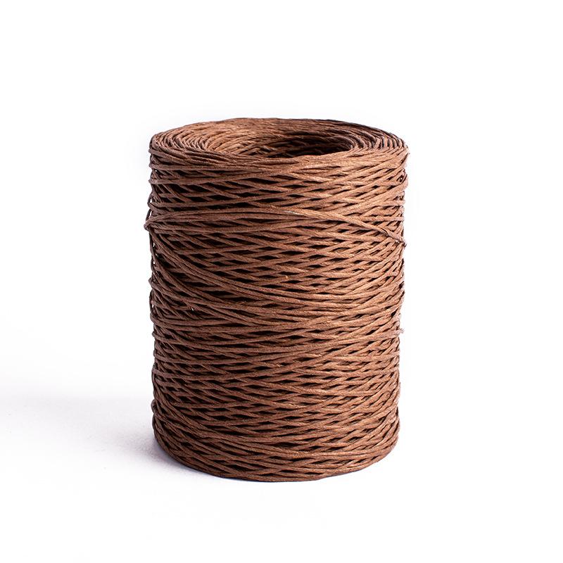 2.0mm Floral Bind Wire Wrap Twine Handmade Iron Wire Paper Rattan for Flower Bouquets Gift Shape (Length: 210M)